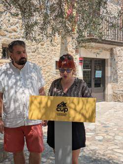 Sílvia Martínez, regidora a Sant Martí Vell i Dani Cornellà diputat al Parlament de Catalunya.