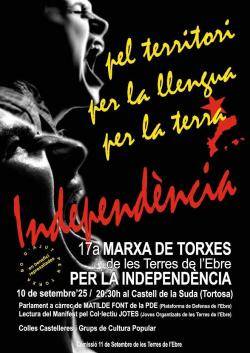 17a Marxa de Torxes de les Terres de l?Ebre per la independència