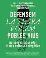 Defensem la terra, volem Pobles Vius (no som un abocador, ni una col&ograve;nia estrat&egrave;gica)