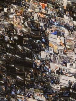 La foto del rei torna a estar penjada a la sala de plens de Girona, però amb una peculiaritat: el retrat és un mosaic de fotografies de l'1 d'Octubre que han cedit diversos fotògrafs de la ciutat.