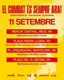 Mobilitzacions a Barcelona, Girona, Reus i Lleida