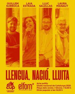 Convoquen l'acte de la Diada nacional de Catalunya de la CUP Comarques Gironines