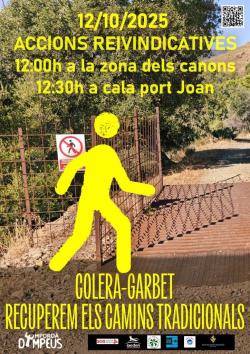 Títol de la imatgeAcció reivindicativa per recupar els camins tradicionals Garbet-Colera