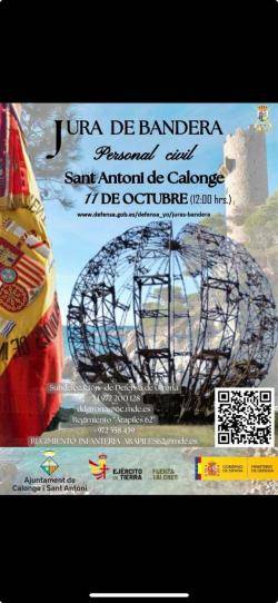 Polèmica a Calonge per la celebració duna jura de bandera espanyola en via pública