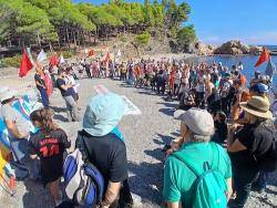 Més de dues-centes persones reclamen la reobertura del Camí de Ronda entre Garbet i Cala Port Joan