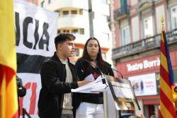 joves de l?ANC, Pau Pacheco i Bruna Mendo joves de l?ANC, Pau Pacheco i Bruna Mendo