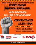 Concentracions del professorat expert i especialista del País Valencià