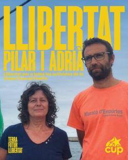 Pilar Castillejos i Adrià Plazas no seran deportats avui perquè no han signat la deportació immediata