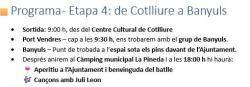 La caminada va sortir dissabte passat de Salses i aquest matí fa la seva quarta etapa, de Cotlliure a Banyuls de la Marenda