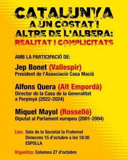 Espolla acollirà un debat sobre les complicitats a banda i banda de l'Albera coincidint amb la caminada "De Salses a Barcelona"