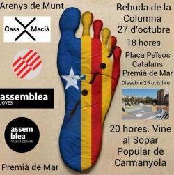 La Columna 27 d?Octubre continua avançant pel Baix Montseny i el Maresme