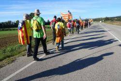 La Columna 27 d'Octubre arriba a Sant Celoni