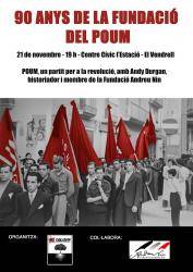 Commemoració del 90è aniversari del POUM al Vendrell