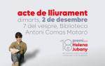 Acte de lliurament del 18è Premi Helena Jubany