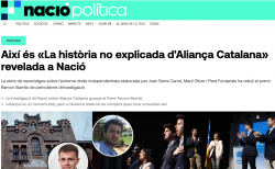 Nació guanya el Premi Ramon Barnils per una investigació sobre Aliança Catalana