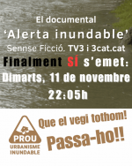 Alerta inundable finalment semetrà aquesta nit