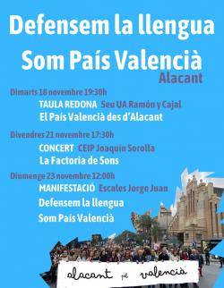 Manifestació a Alacant: "Defensem la llengua, Som País Valencià"