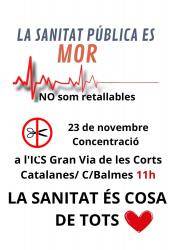 Les infermeres i les TCAI criden a omplir Barcelona per defensar la sanitat pública