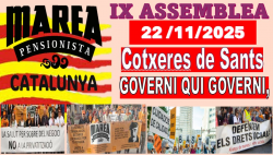 La Marea Pensionista de Catalunya reforça compromisos socials i aprova el Pla d?Acció per als propers dos anys a la IX Assemblea