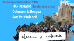 Manifestació a Alacant: "Defensem la llengua, Som País Valencià"