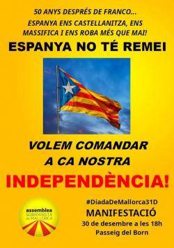 L'ASM crida a manifestar-se el 30 de desembre contra el colonialisme espanyol