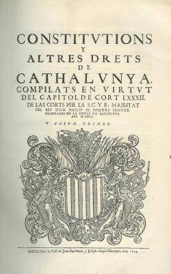 Oriol de F&agrave;bregues q&uuml;estiona el relat del 1714 i reivindica la vig&egrave;ncia de les Constitucions catalanes