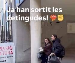 Les dues joves d?Arran detingudes a Sant Just queden en llibertat després d?un operatiu policial desproporcionat