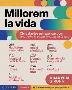 Guanyem Girona impulsa un cicle d�actes per explicar la feina que est&agrave; fent i el model de ciutat que volen consolidar