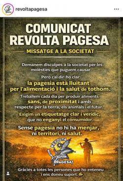 Els pagesos mantenen els talls viaris i reclamen garanties pol&iacute;tiques