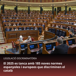 185 normes oficialitzen la marginaci&oacute; del catal&agrave;