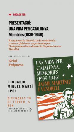Es presenta el llibre de mem&ograve;ries de Jaume Mart&iacute;nez Vendrell a Roda de Ter