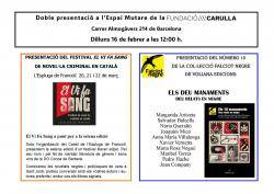 Doble presentaci&oacute; a l?Espai Mutare de la Fundaci&oacute; Carulla a Barcelona