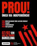 El migdia del 7-F concentra el gruix de la mobilitzaci&oacute; independentista