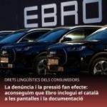 La pressi&oacute; de Plataforma per la Llengua for&ccedil;a Ebro a incorporar el catal&agrave; a la documentaci&oacute; i a les pantalles