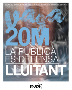 El SEPC convoca vaga estudiantil el 20 de mar&ccedil; en suport a les reivindicacions docents