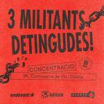 Tres militants de l�Esquerra Independentista detinguts a Osona en una acci&oacute; contra el model de grans distribu&iuml;dores