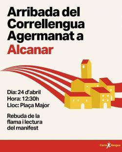 Alcanar acollir&agrave; l'arribada de la flama del Correllengua Agermanat amb una jornada cultural i participativa