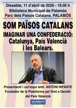 Palam&oacute;s acull un acte per debatre una confederaci&oacute; dels Pa&iuml;sos Catalans amb Antoni Infante