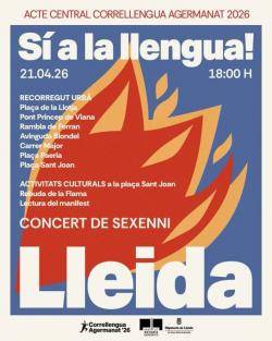 Lleida es mobilitza pel Correllengua Agermanat amb recorregut, cultura popular i concert de Sexenni