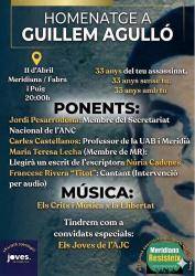 Meridiana Resisteix convoca un nou vespre de mem&ograve;ria i lluita en record de Guillem Agull&oacute;