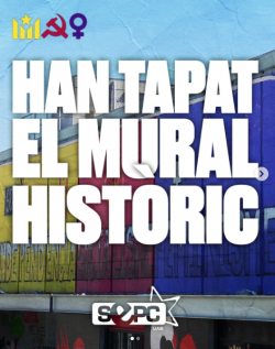 El SEPC denuncia l?esborrat del mural hist&ograve;ric de la UAB i crida a repintar-lo el 14 d?abril