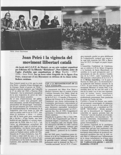 Joan Peir&oacute; i la vig&egrave;ncia del moviment llibertari catal&agrave;