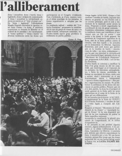 Un pas cap l'alliberament
