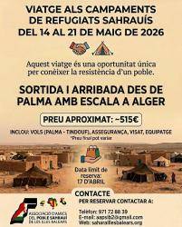Una delegaci&oacute; de les Illes viatja als campaments sahrau&iacute;s de Tindouf per refor&ccedil;ar els vincles de solidaritat