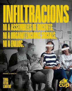 Els sindicats educatius eleven la pressi&oacute; contra Interior per les presumptes infiltracions policials en assemblees docents
