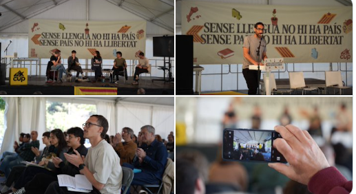 La CUP situa la llengua al centre d'un nou cicle de reconstrucci&oacute; nacional a Sant Pol de Mar