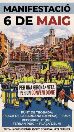 La plantilla de Girona + Neta inicia la vaga per exigir salaris vinculats a l?IPC