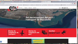Zeroport estrena un nou web amb recursos sobre els impactes del port i l�aeroport de Barcelona