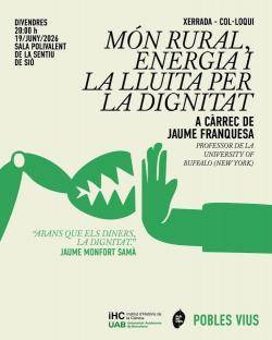 Una conversa entre l'antrop&ograve;leg i historiador de l'energia Jaume Franquesa i el professor bellcairenc Jaume Valentines.