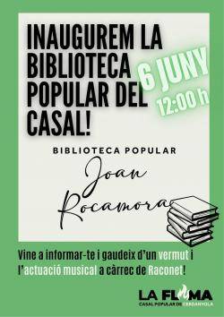 "La Flama" dedica la seva biblioteca a Joan Rocamora, referent de comprom&iacute;s, cultura i llibertat